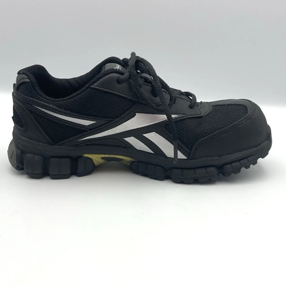 Reebok Work Composite Toe Slip Resistant Shoes Black Mens 4.5 Womens‎ 6.5
